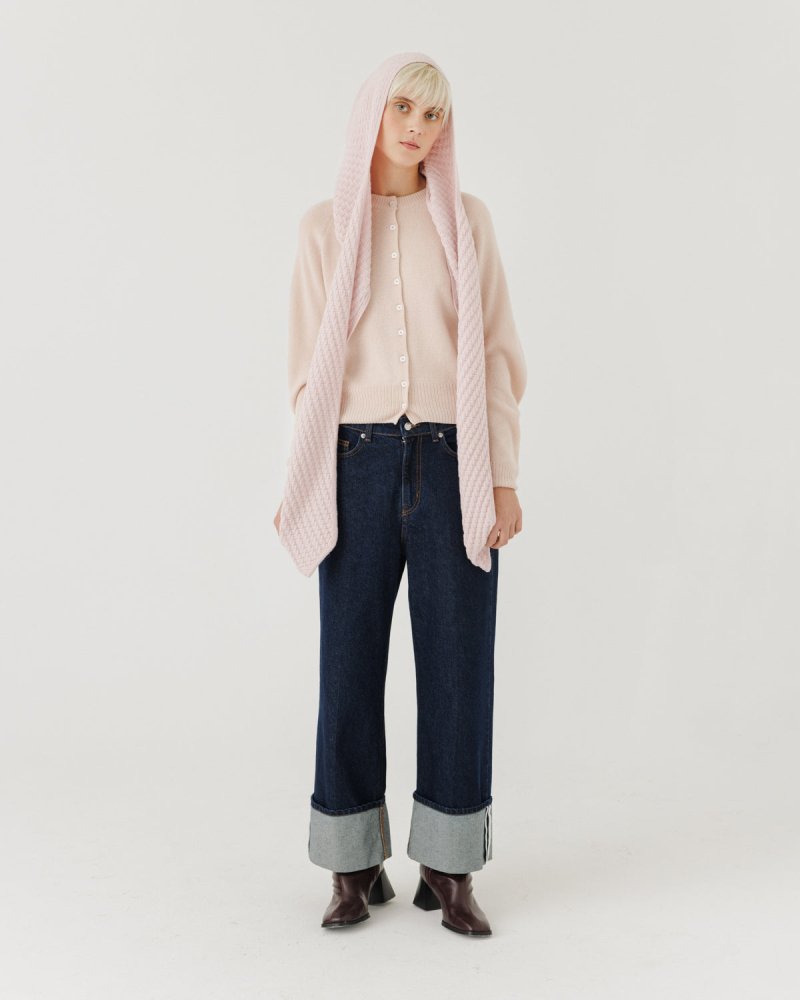 Radvilaitė: Rose Melange Cashmere Headpiece
