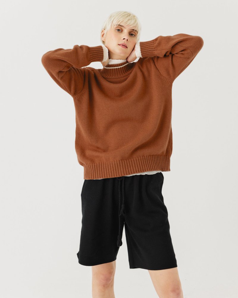 Ramuma: Cinnamon Alpaca Slouch Jumper