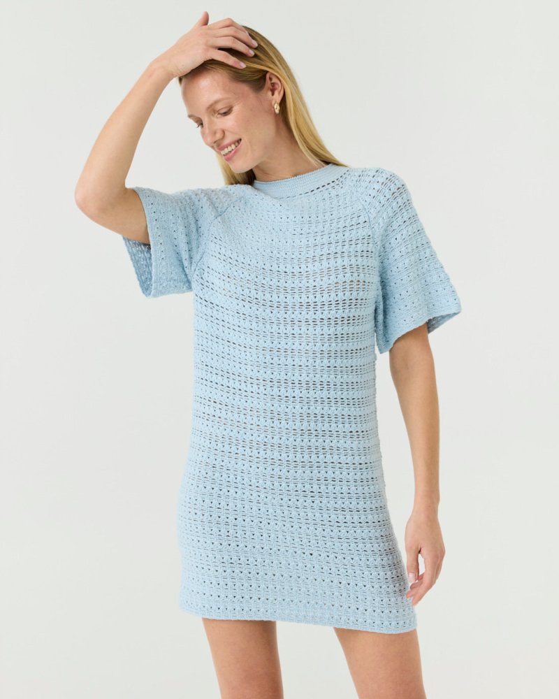 Vasara: Dew Openwork Mini Dress